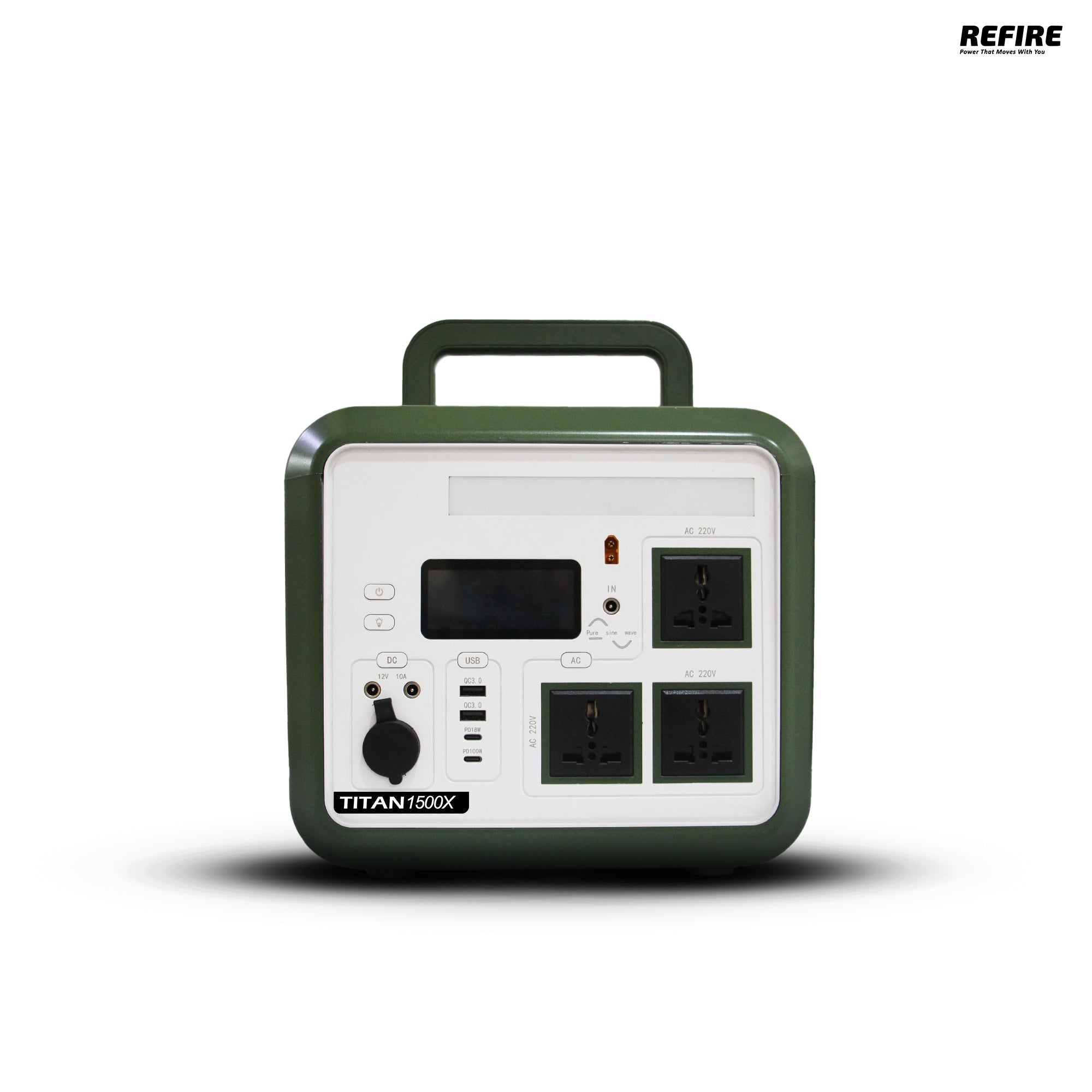 Refire Rover 600X Portable Power Station, 576Wh/180,000mAh, 600W Portable Inverter – 230V/50Hz for India, Solar Ready Backup Battery for Home, Camping, Outdoor Use