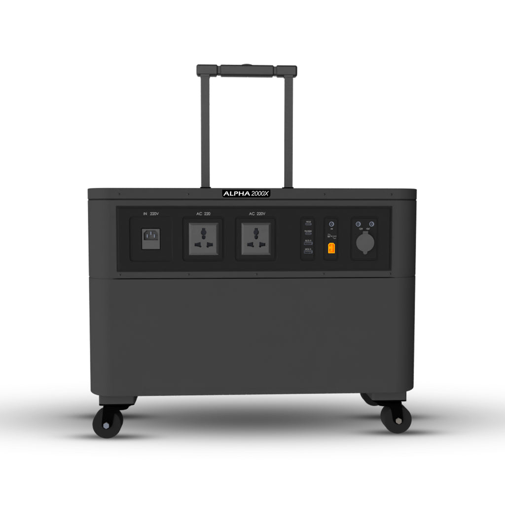Alpha 2000W Power Station with Wheels— 51.2V 960 Ah Mega Energy Storage