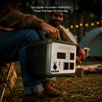 Titan 1200X Portable Power 360,000mAh Life PO₄ Inverter (Multi-Port Outputs, LED & Wireless Charging)