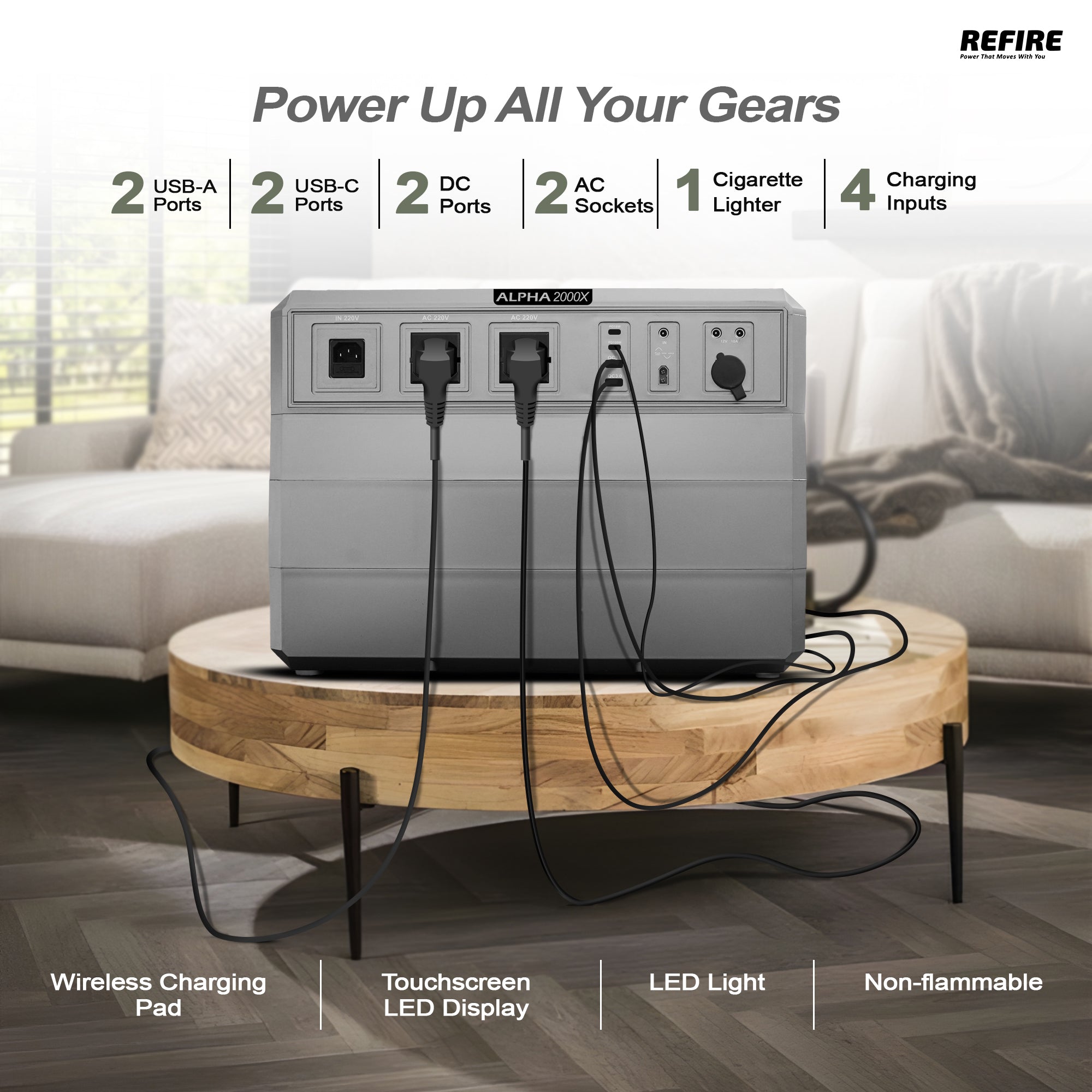 Alpha 2000W Power Station — 51.2V 720Ah Mega Energy Storage