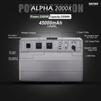 Alpha 2000W Power Station — 51.2V 720Ah Mega Energy Storage