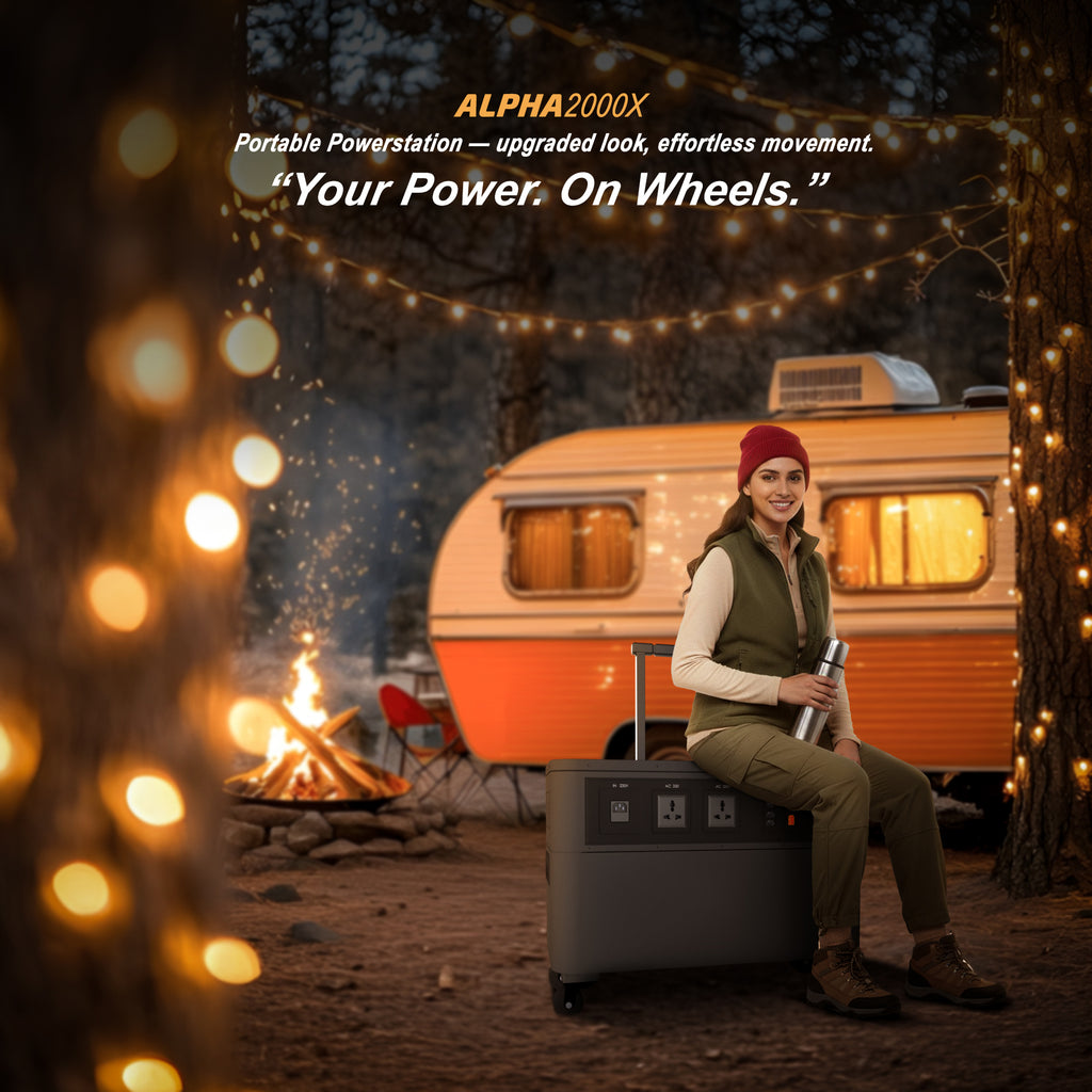Alpha 2000W Power Station with Wheels— 51.2V 960 Ah Mega Energy Storage